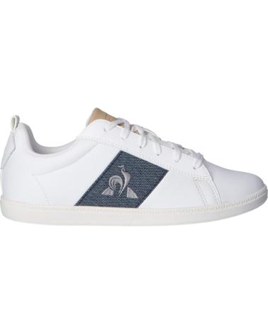Woman and girl and boy Zapatillas deporte LE COQ SPORTIF 2110077 COURTCLASSIC GS OPTICAL WHITE-DRESS BLUE