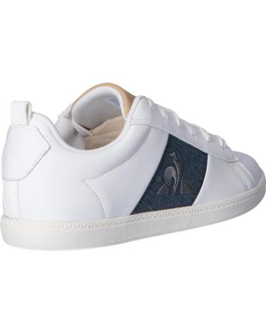 Woman and girl and boy Zapatillas deporte LE COQ SPORTIF 2110077 COURTCLASSIC GS OPTICAL WHITE-DRESS BLUE