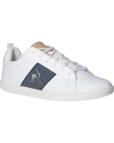 Woman and girl and boy Zapatillas deporte LE COQ SPORTIF 2110077 COURTCLASSIC GS OPTICAL WHITE-DRESS BLUE