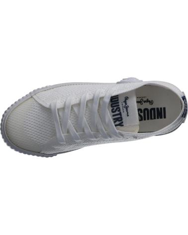 Sneaker für Damen und Mädchen und Junge PEPE JEANS PBS30403 INDUSTRY 800 WHITE
