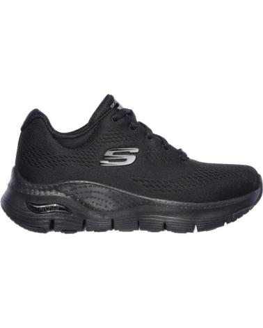 Sportivo-De-Mujer-SKECHERS-ZAPATILLAS-ARCH-FIT-NEGRO
