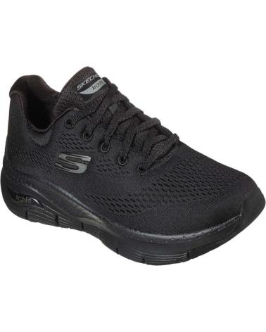 Sportivo-De-Mujer-SKECHERS-ZAPATILLAS-ARCH-FIT-NEGRO