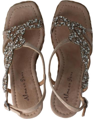 Sandalias de Mujer ALMA EN PENA SANDALIA ADORNOS SUEDE VISON