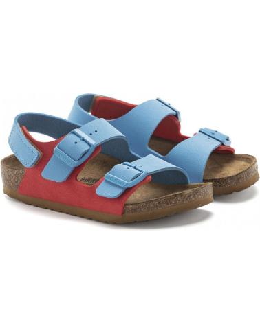 Sandales pour Garçon BIRKENSTOCK SANDALIAS PALU KIDS 1024386 CARAMEL-BLUE