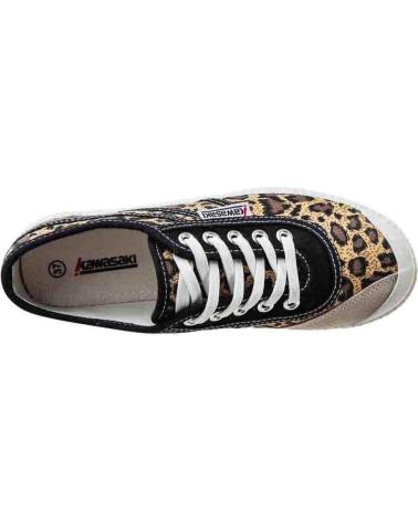 Zapatillas deporte de Mujer KAWASAKI K-PLAYERS STAR CANVAS SHOE K192029 8002 LEOPARD