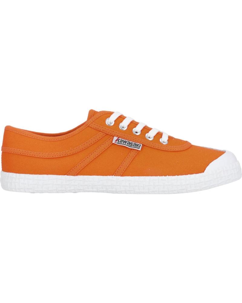Sportif pour Femme et Homme et Fille et Garçon KAWASAKI ORIGINAL CANVAS SHOE K192495 5003 VIBRANT ORANGE