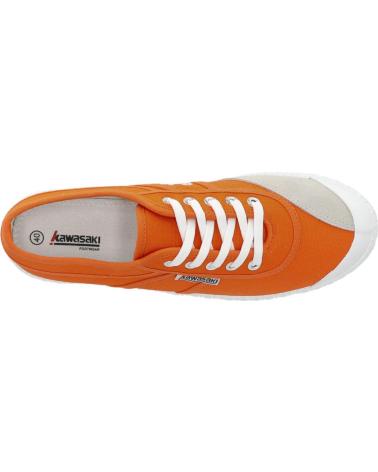 Sportif pour Femme et Homme et Fille et Garçon KAWASAKI ORIGINAL CANVAS SHOE K192495 5003 VIBRANT ORANGE