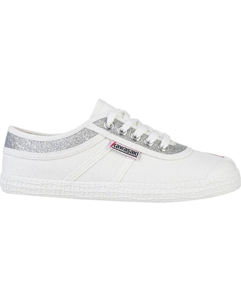 Scarpe sport per Donna e Uomo KAWASAKI GLITTER CANVAS SHOE K194522 8889 SILVER