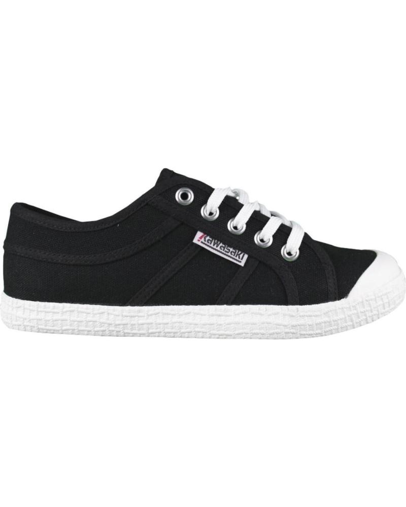 Sportif pour Femme et Homme et Fille et Garçon KAWASAKI TENNIS CANVAS SHOE K202403 1001 BLACK