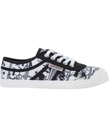 Deportivas de Mujer y Hombre y Niña y Niño KAWASAKI CARTOON CANVAS SHOE K202410 1002 WHITE