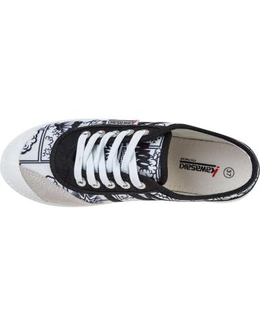Deportivas de Mujer y Hombre y Niña y Niño KAWASAKI CARTOON CANVAS SHOE K202410 1002 WHITE