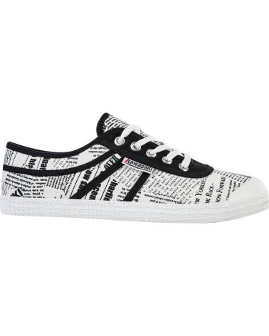 Deportivas de Mujer y Hombre y Niña y Niño KAWASAKI NEWS PAPER CANVAS SHOE K202414 1002 WHITE