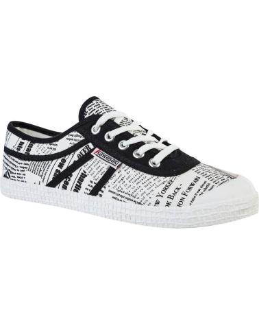 Deportivas de Mujer y Hombre y Niña y Niño KAWASAKI NEWS PAPER CANVAS SHOE K202414 1002 WHITE