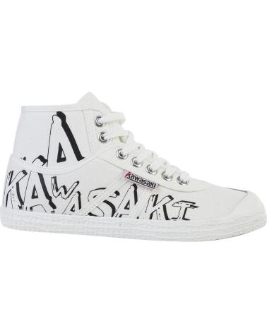 Botines de Mujer y Niña KAWASAKI GRAFFITI CANVAS BOOT K202415 1002 WHITE