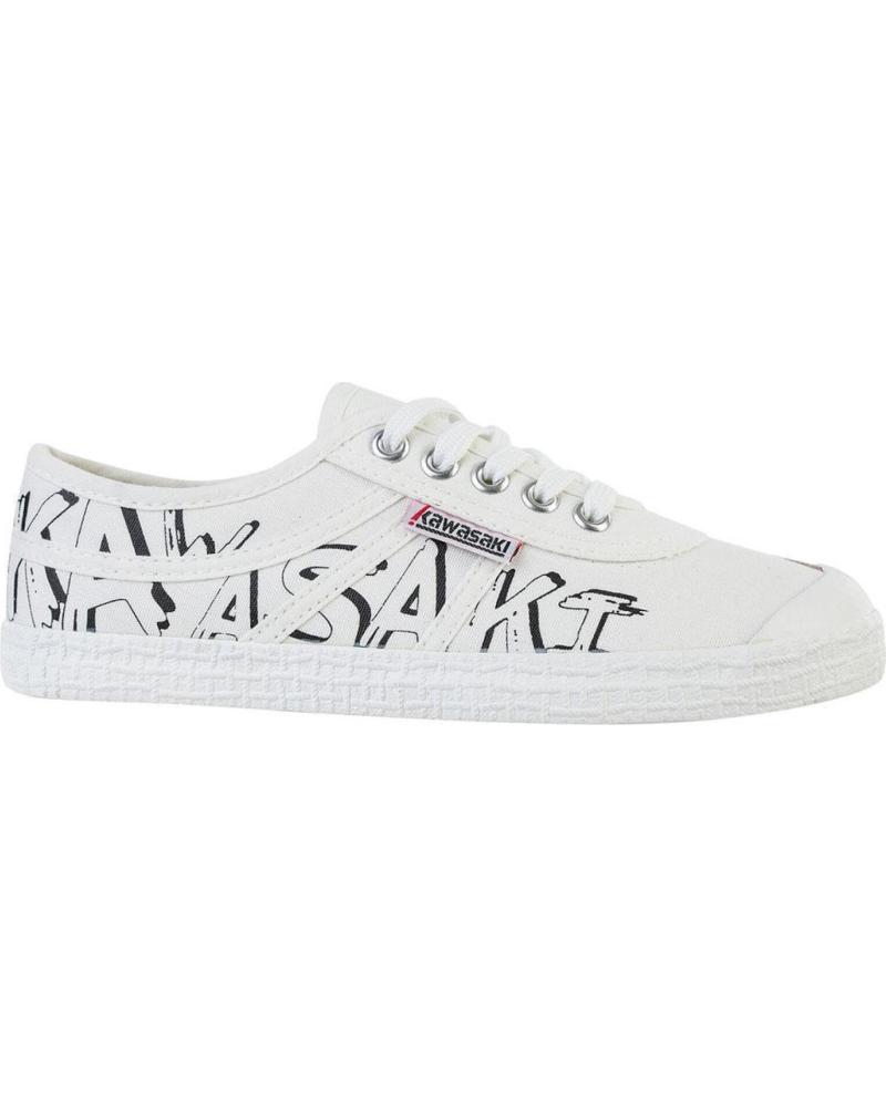 Deportivas de Mujer y Hombre y Niña y Niño KAWASAKI GRAFFITI CANVAS SHOE K202416 1002 WHITE