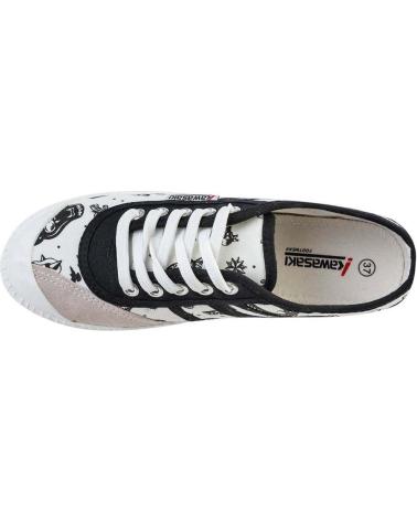 Woman and Man Zapatillas deporte KAWASAKI TATTOO CANVAS SHOE K202420 1002 WHITE