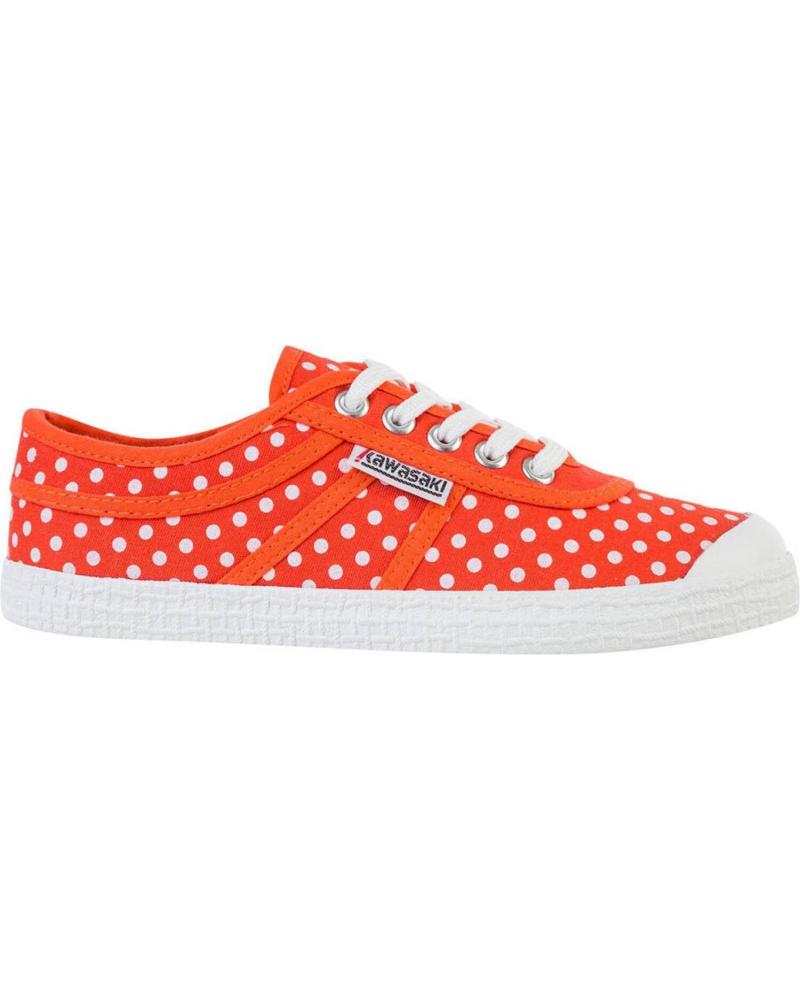 Zapatillas deporte de Mujer y Hombre KAWASAKI POLKA CANVAS SHOE K202421 5030 CHERRY TOMATO