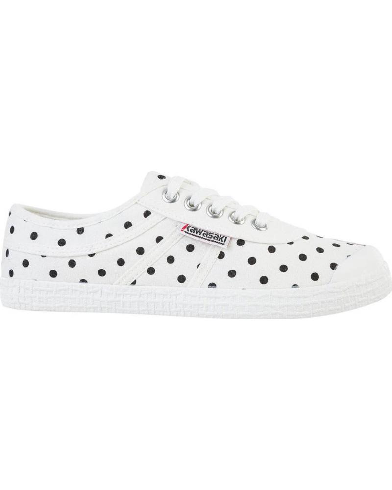 Zapatillas deporte de Mujer y Hombre KAWASAKI POLKA CANVAS SHOE K202421 1024 MARSHMALLOW