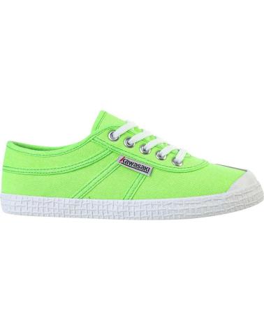 Zapatillas deporte de Mujer y Hombre KAWASAKI ORIGINAL NEON CANVAS SHOE K202428 3002 GREEN GECKO