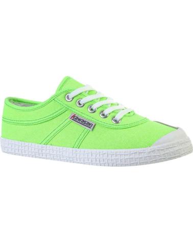 Zapatillas deporte de Mujer y Hombre KAWASAKI ORIGINAL NEON CANVAS SHOE K202428 3002 GREEN GECKO