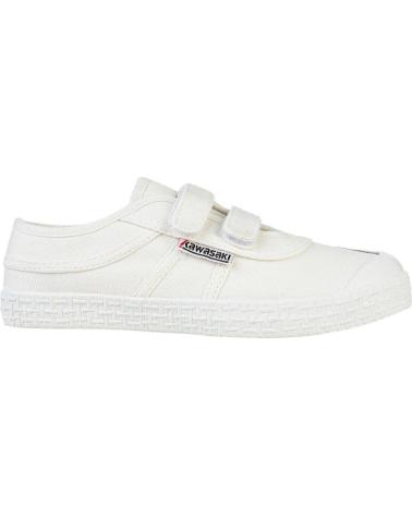 Deportivas de Niña y Niño KAWASAKI ORIGINAL KIDS SHOE W-VELCRO K202432 1002S WHITE SOLID