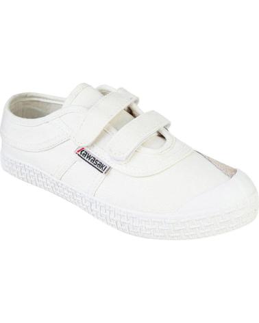 Deportivas de Niña y Niño KAWASAKI ORIGINAL KIDS SHOE W-VELCRO K202432 1002S WHITE SOLID