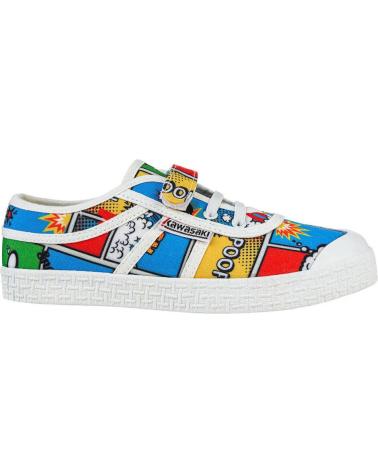 Deportivas de Niña y Niño KAWASAKI CARTOON KIDS SHOE W-ELASTIC K202585 2084 STRONG BLUE