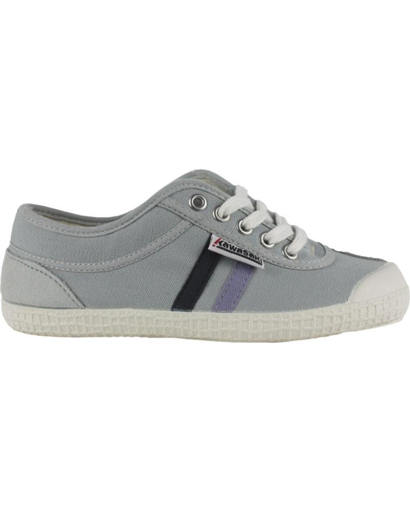 Deportivas de Mujer y Hombre y Niño KAWASAKI RETRO 23 CANVAS SHOE K23 20W MOUSE GREY LGHT PURPLE-PINK