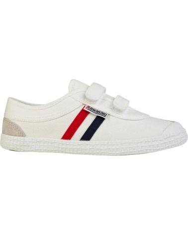 Deportivas de Mujer y Niña y Niño KAWASAKI RETRO SHOE W-VELCRO K204505 1002 WHITE