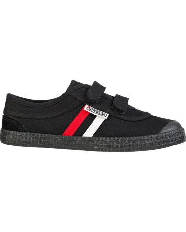 Deportivas de Mujer y Niña y Niño KAWASAKI RETRO SHOE W-VELCRO K204505 1001S BLACK SOLID