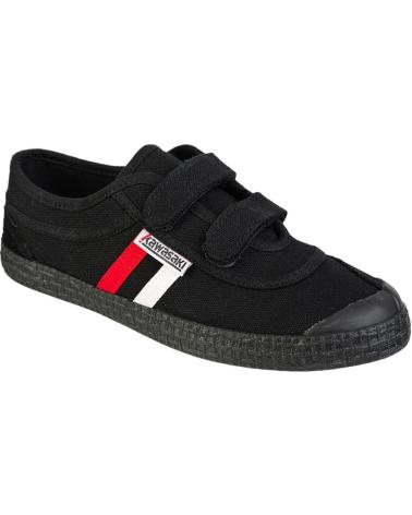 Deportivas de Mujer y Niña y Niño KAWASAKI RETRO SHOE W-VELCRO K204505 1001S BLACK SOLID