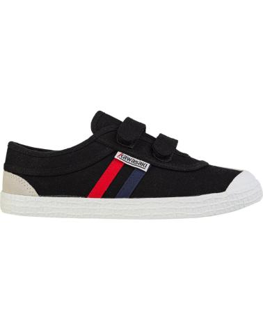 Deportivas de Mujer y Niña y Niño KAWASAKI RETRO SHOE W-VELCRO K204505 1001 BLACK