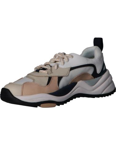 Sapatilhas de Mulher e Homem GEOX T94BUA 04314 T02 C0812 LT BEIGE-WHITE