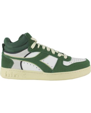Zapatillas deporte de Hombre DIADORA MAGIC BASKET DEMI CUT SUEDE LEATHER C1912 VERDE-BEIGE