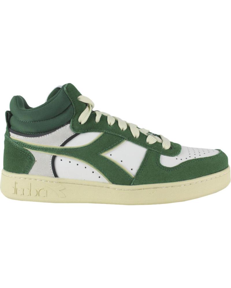 Zapatillas deporte de Hombre DIADORA MAGIC BASKET DEMI CUT SUEDE LEATHER C1912 VERDE-BEIGE