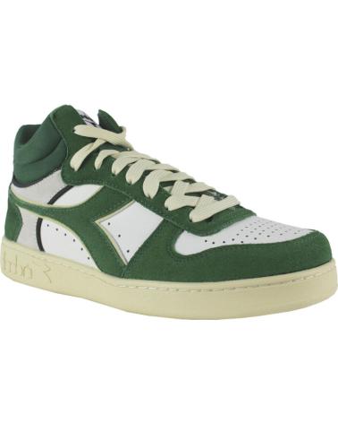 Zapatillas deporte de Hombre DIADORA MAGIC BASKET DEMI CUT SUEDE LEATHER C1912 VERDE-BEIGE
