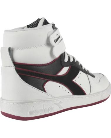 Zapatillas deporte de Hombre DIADORA MAGIC BASKET MID ICONA LEATHER C5019 BLANCO-BURDEOS