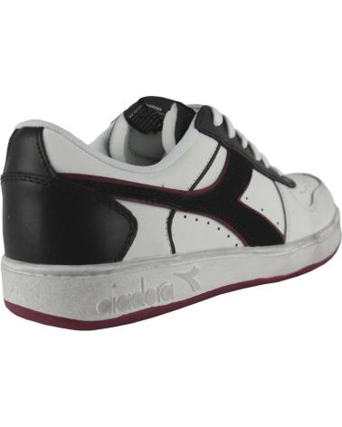 Zapatillas deporte de Hombre DIADORA MAGIC BASKET LOW ICONA LEATHER C5019 BLANCO-BURDEOS