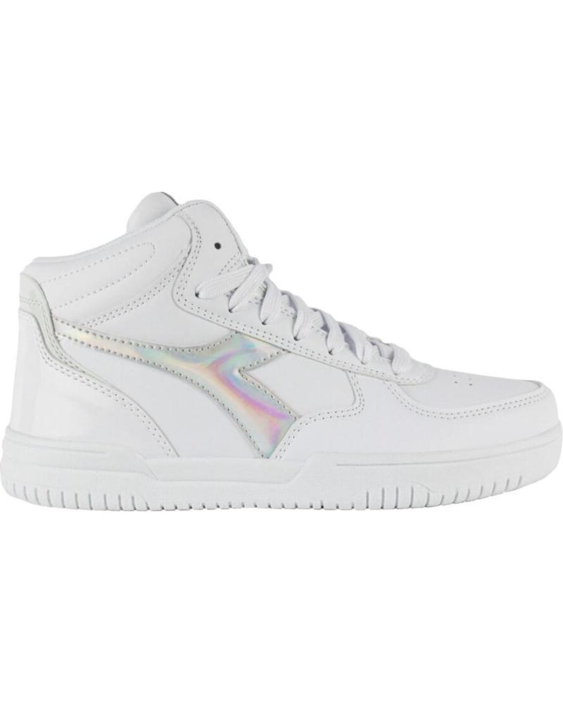 Deportivas de Mujer y Niña DIADORA RAPTOR MID MIRROR WN C9899 BLANCO-PLATA