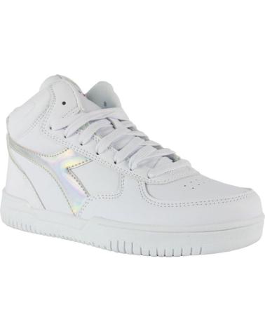 Deportivas de Mujer y Niña DIADORA RAPTOR MID MIRROR WN C9899 BLANCO-PLATA