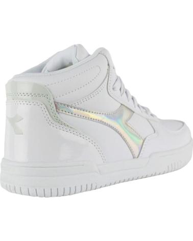 Deportivas de Mujer y Niña DIADORA RAPTOR MID MIRROR WN C9899 BLANCO-PLATA