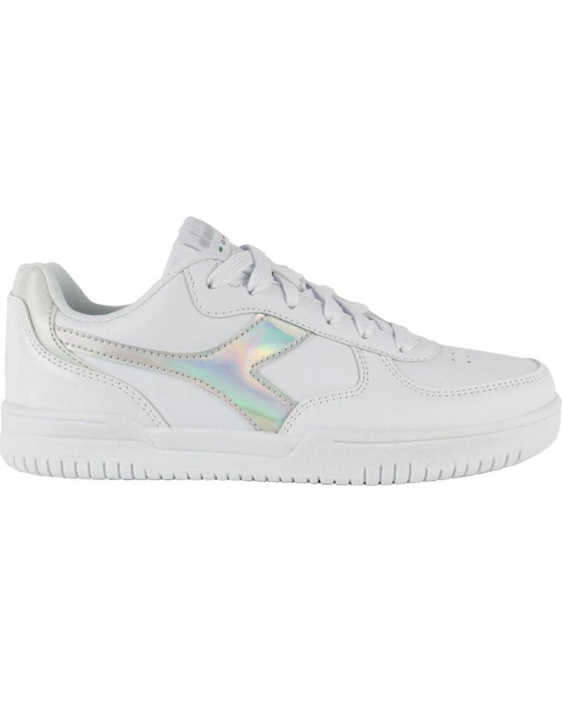 Deportivas de Mujer y Niña DIADORA RAPTOR LOW MIRROR WN C9899 BLANCO-PLATA