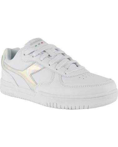 Deportivas de Mujer y Niña DIADORA RAPTOR LOW MIRROR WN C9899 BLANCO-PLATA