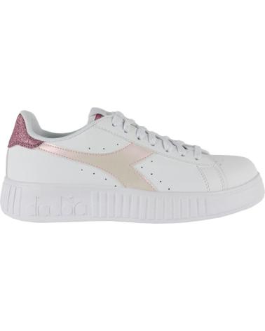 Zapatillas deporte de Mujer DIADORA STEP P GLITTER RAINBOW C3113 BLANCO-ROSA
