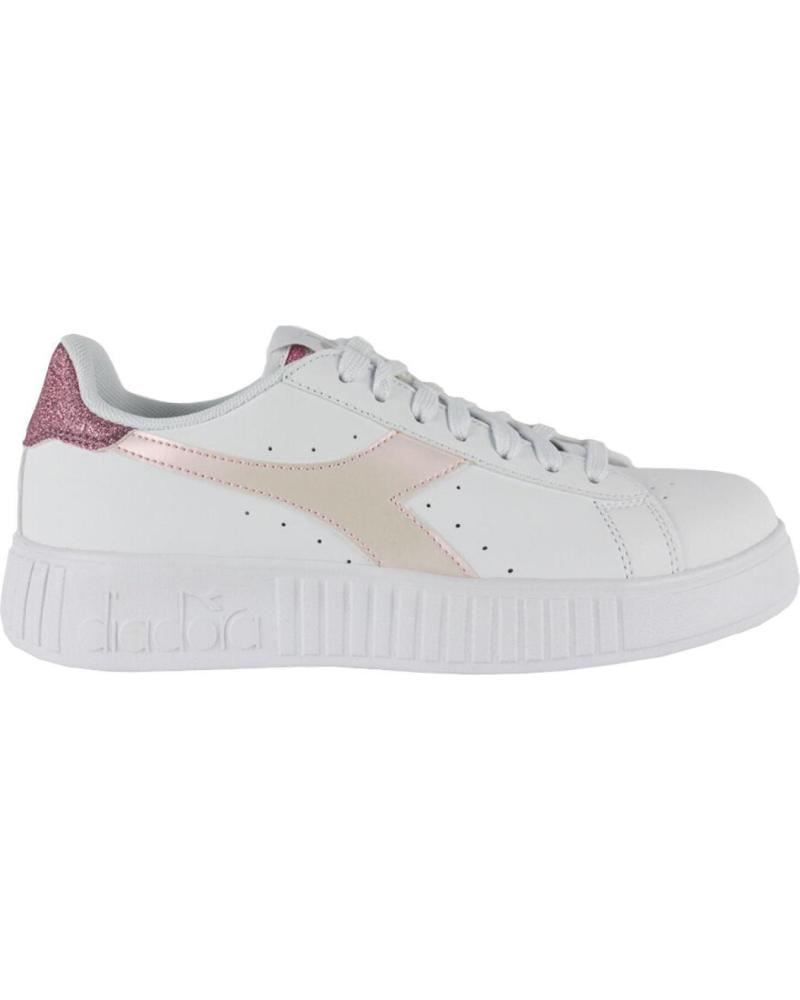 Zapatillas deporte de Mujer DIADORA STEP P GLITTER RAINBOW C3113 BLANCO-ROSA
