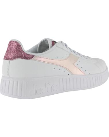 Zapatillas deporte de Mujer DIADORA STEP P GLITTER RAINBOW C3113 BLANCO-ROSA