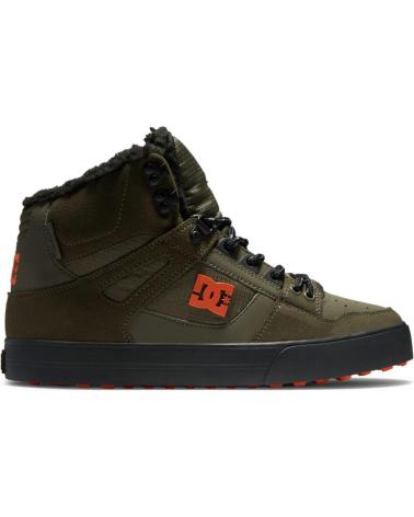 DC SHOES PURE HIGH-TOP WC WNT ADYS400047 DUSTY OLIVE-ORANGE DUSTY OLIVE-ORANGE DOO