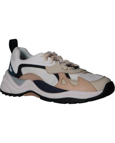 Sapatilhas de Mulher e Homem GEOX T94BUA 04314 T02 C0812 LT BEIGE-WHITE