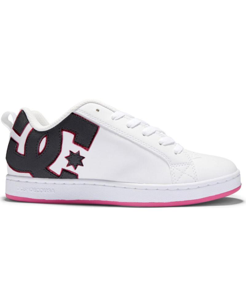 Zapatillas deporte de Mujer DC SHOES COURT GRAFFIK BLACK-WHITE-CRAZY PINK BW1
