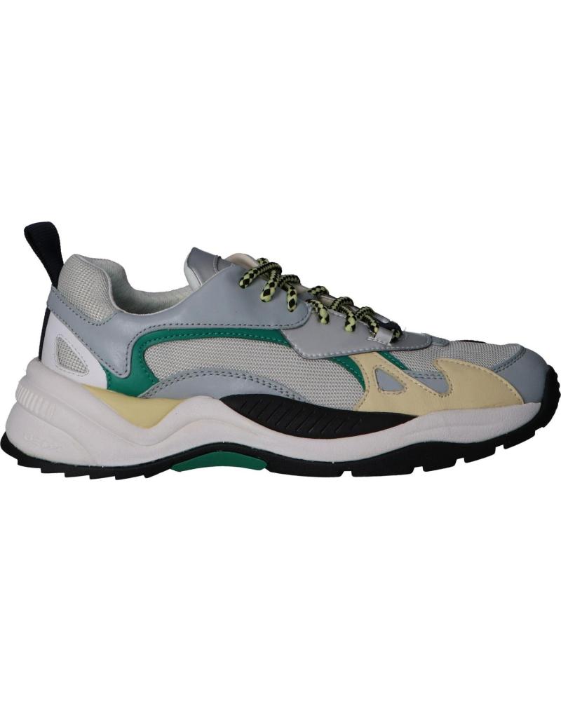 Sapatilhas de Mulher e Homem GEOX T94BUA 08514 T02 C1182 LT GREY-LT YELLOW
